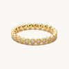 Honeycomb Gold Vermeil Ring: Stackable Band