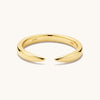 Open Claw Gold Ring: Stackable Band