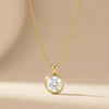 14K Gold Diamond Bezel Pendant  Elegant Round Brilliant Cut Necklace  Dainty Modern Minimalist Gift For Her By JIORE