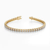 14Kt Gold Prong Set Asscher Cut 6.75 TCW Diamond Tennis Bracelet