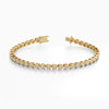 14Kt Gold Bezel Set Oval Cut 2.00 TCW Diamond Tennis Bracelet