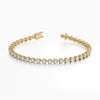 14Kt Gold Prong Set Pear Shape 5.00 TCW Diamond Tennis Bracelet