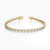 14Kt Gold Bezel Set Marquise Cut 1.75 TCW Diamond Tennis Bracelet