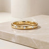 Diamond Round Brilliant Cut Full Eternity Wedding Band Ring 14K Solid Gold Flush Set