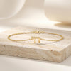 Chai Hebrew Life Symbol Dainty 14K Solid Gold Chain Bracelet