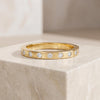 Diamond Half Way Round Brilliant Cut Eternity Wedding Band Ring Solid 14K Gold Flush Set