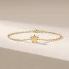 Solid Gold 14K Dainty Star Chain Link Bracelet