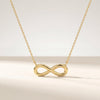 Dainty Infinity Love 14K Solid Gold Pendant Necklace