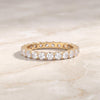Diamond Eternity Band 14K Solid Gold Round Brilliant Prong Setting Wedding Band Stacking Ring