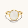 Mother Of Pearl Oval Gold Ring