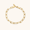 Paperclip Gold Chain Bracelet: Modern Gift