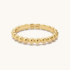 Beaded Gold Vermeil Ring: Pebble Band