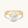 Dainty Art Deco Diamond Ring: Oval Solitaire